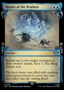 Horses of the Bruinen (scroll foil)