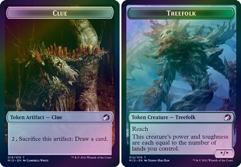Treefolk // Clue (token - foil)
