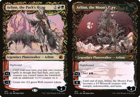 Arlinn, the Pack's Hope // Arlinn, the Moon's Fury (showcase)