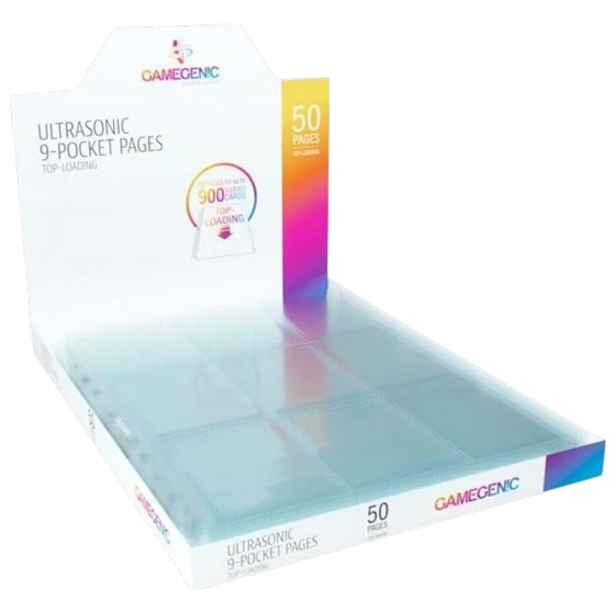Gamegenic - 9-Pocket stránky do alba - Toploading - Transparent (50ks)