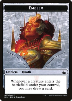 Emblem - Huatli, Radiant Champion