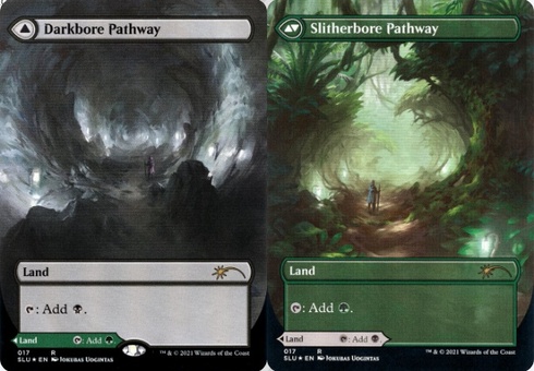 Darkbore Pathway // Slitherbore Pathway (borderless foil)