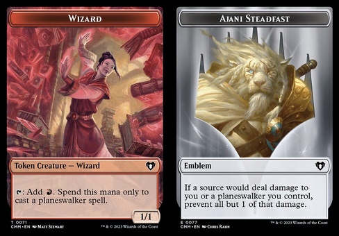 Wizard // Ajani Emblem (token)