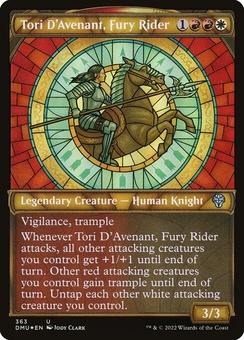 Tori D'Avenant, Fury Rider (showcase textured foil)