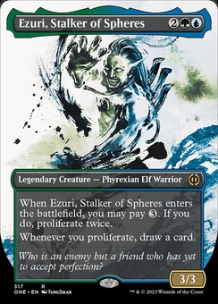Ezuri, Stalker of Spheres (borderless foil)
