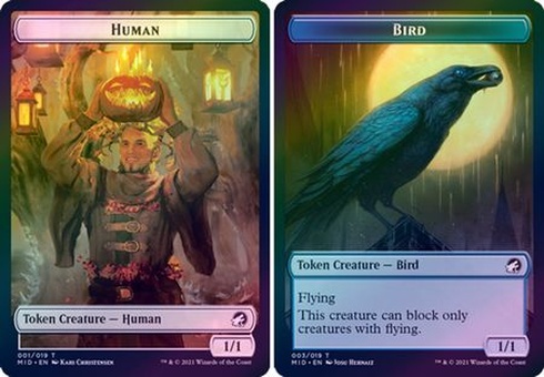 Human // Bird (token - foil)