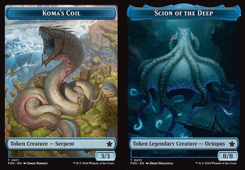 Koma's Coil // Scion of the Deep (token foil)