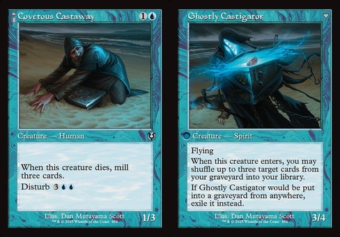Covetous Castaway // Ghostly Castigator (retro foil)