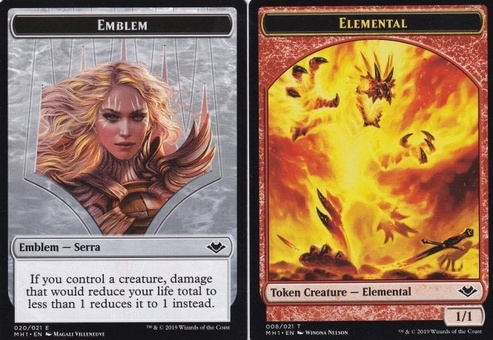 Elemental // Serra Emblem (token)