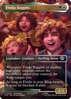 Frodo Baggins (borderless prerelease foil)