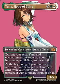 Yuna, Hope of Spira (borderless surge foil)