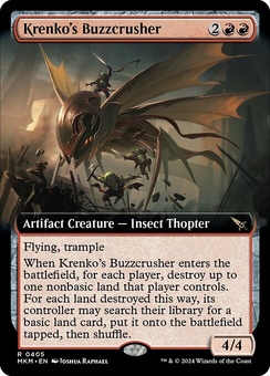 Krenko's Buzzcrusher (extended art)