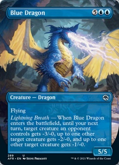 Blue Dragon (borderless foil)