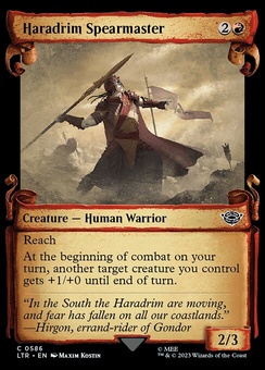 Haradrim Spearmaster (scroll foil)