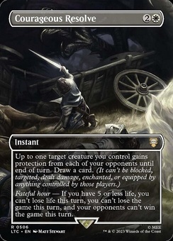 Courageous Resolve (borderless etched foil)