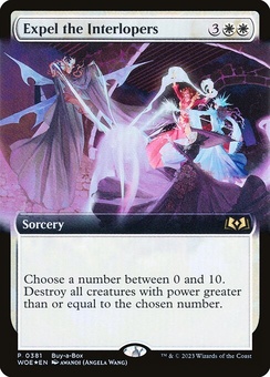 Expel the Interlopers (extended buy a box promo foil)