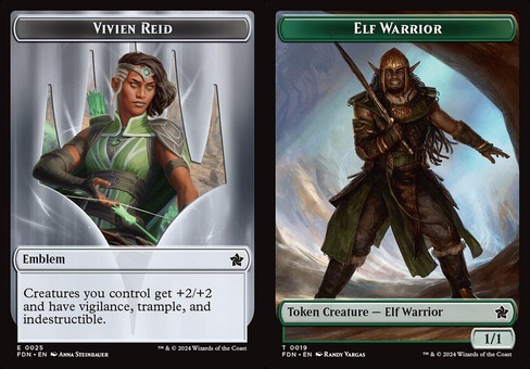 Vivien Reid Emblem // Elf Warrior (token foil)