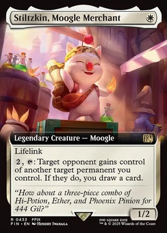 Stiltzkin, Moogle Merchant (extended art)