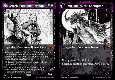 Jerren, Corrupted Bishop (showcase foil)