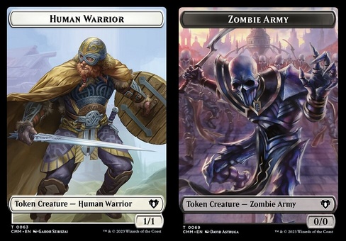 Human Warrior // Zombie Army (token)