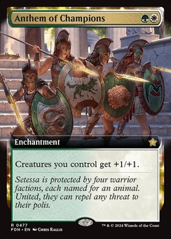 Anthem of Champions (extended art foil)
