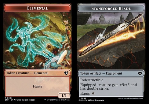 Elemental #24 // Stoneforged Blade (token)