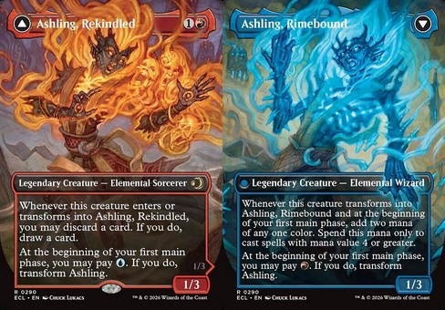 Ashling, Rekindled // Ashling, Rimebound (borderless)