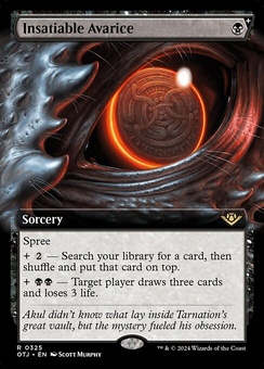 Insatiable Avarice (extended art foil)