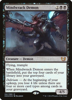Mindwrack Demon (Duel Deck promo, EX)