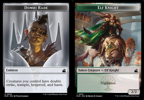Domri Rade Emblem // Elf Knight (token foil)