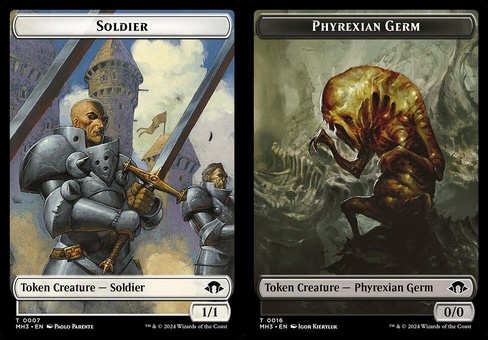 Soldier // Phyrexian Germ (token foil)