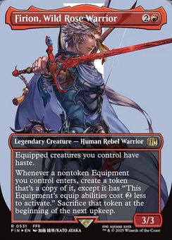 Firion, Wild Rose Warrior (borderless surge foil)