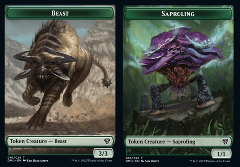 Beast // Saproling (token - foil)