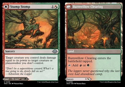 Stump Stomp // Burnwillow Clearing (foil)