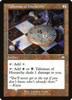 Talisman of Hierarchy (retro etched foil)
