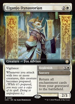 Eiganjo Dynastorian // Replenish (extended art)