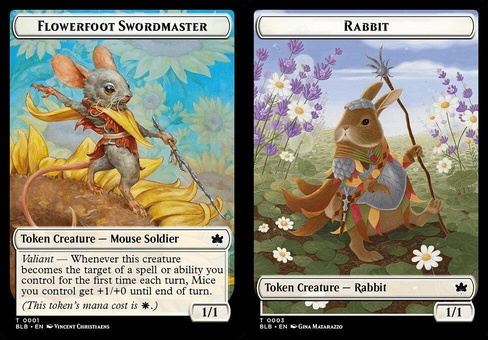 Flowerfoot Swordmaster // Rabbit (token foil)