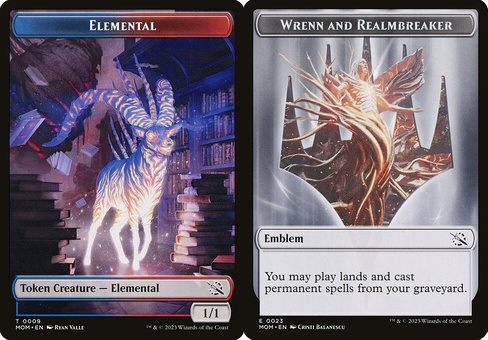 Elemental // Wrenn Emblem (token - foil)