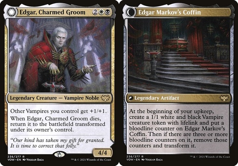 Edgar, Charmed Groom // Edgar Markov's Coffin (foil)