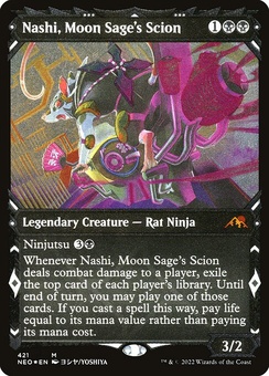 Nashi, Moon Sage's Scion (showcase etched foil)