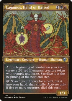 Lagomos, Hand of Hatred (showcase textured foil)