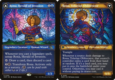Rona, Herald of Invasion // Rona, Tolarian Obliterator (showcase)