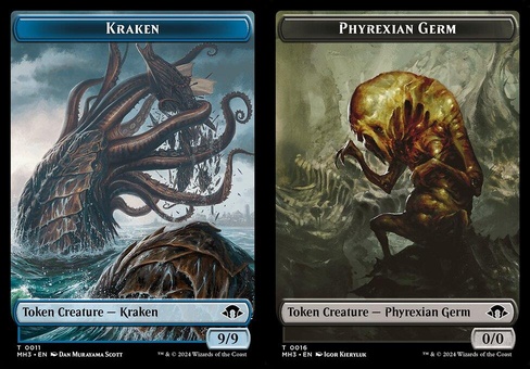 Kraken // Phyrexian Germ (token foil)