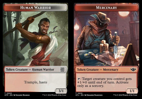 Human Warrior // Mercenary (token foil)