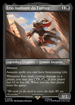 Ezio Auditore da Firenze (etched foil)