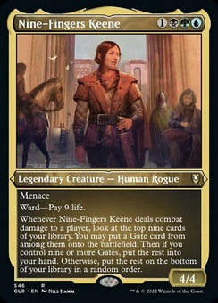 Nine-Fingers Keene (etched foil)