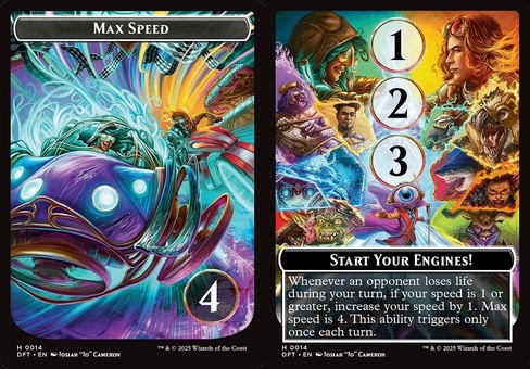Start Your Engines! // Max Speed (token foil)