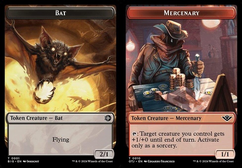 Bat // Mercenary (token foil)