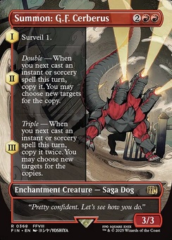 Summon: G.F. Cerberus (borderless foil)