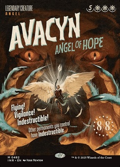 Avacyn, Angel of Hope (borderless showcase)